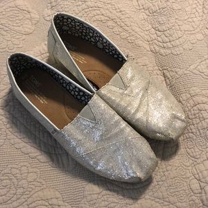 Toms Silver Glitter Classics